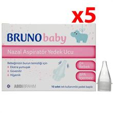 Bruno 5x10 Adet Baby Nazal Aspiratör Yedek Uç