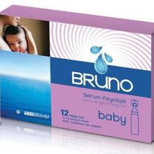 Bruno Baby Serum Fizyolojik 12x5 ml Burun Damlası