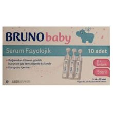 Bruno Baby Serum Fizyolojik 5 ml X 10 Adet Tek Kullanımlık Flakon