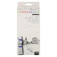 Bruno Visconti 70-0055 Pastel Renkler 12x12 ml Akrilik Boya Seti