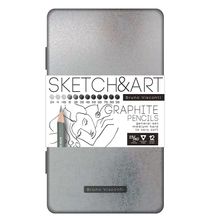 Bruno Visconti Sketch Art 12'li 2H-9B No:21-0009 Kurşun Kalem Seti