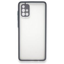 BSSM Gri Samsung Galaxy A71 Montreal Silikon Kapak Kılıf