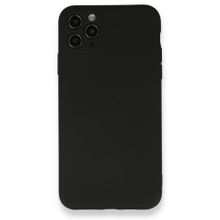 BSSM iPhone 11 Pro Max Nano İçi Kadife Silikon Siyah Kılıf