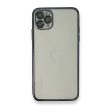 BSSM iPhone 11 Pro Max Razer Lensli Silikon Siyah Kılıf