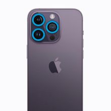 BSSM iPhone 12 Pro Max Mavi Neon Fosforlu Kamera Lens
