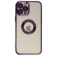 BSSM iPhone 12 Pro Slot Silikon Mor Kılıf