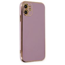 BSSM iPhone 12 Volet Silikon Mor Kılıf