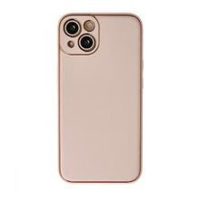 BSSM iPhone 13 Coco Deri Silikon Kapak Pudra Kılıf