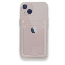 BSSM iPhone 13 Kart Şeffaf Silikon Şeffaf Kılıf