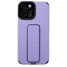 BSSM Mega Standlı Silikon - Lila iPhone 12 Pro Max Kılıf