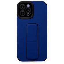 BSSM Mega Standlı Silikon - Mavi iPhone 12 Pro Max Kılıf