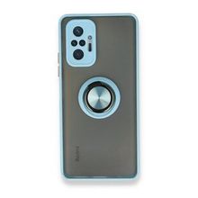 BSSM Montreal Yüzüklü Silikon Kapak - Buz Mavi Xiaomi Redmi Note 10 Pro Kılıf