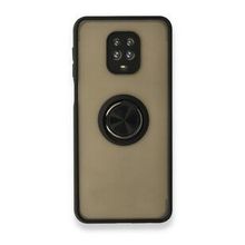 BSSM Montreal Yüzüklü Silikon Kapak - Siyah Xiaomi Redmi Note 9 Pro Kılıf