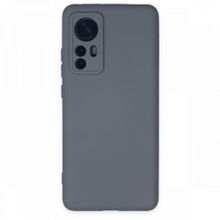 BSSM Nano içi Kadife Silikon - Gri Xiaomi Mi 12 Kılıf