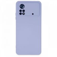 BSSM Nano içi Kadife Silikon - Lila Xiaomi Poco X4 Pro 5G Kılıf