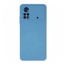 BSSM Nano içi Kadife Silikon - Mavi Xiaomi Poco X4 Pro 5G Kılıf