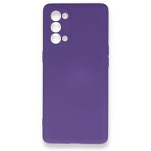 BSSM Nano İçi Kadife Silikon - Mor Oppo Reno 5 Pro Kılıf