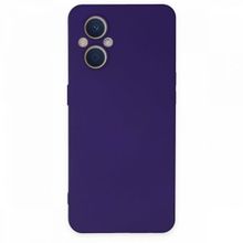 BSSM Nano İçi Kadife Silikon - Mor Oppo Reno 7 Lite Kılıf