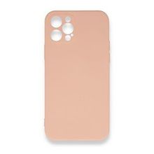 BSSM Nano içi Kadife Silikon - Pudra iPhone 12 Pro Max Kılıf