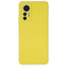 BSSM Nano İçi Kadife Silikon - Sarı Xiaomi Mi 12 Lite Kılıf