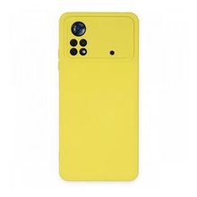 BSSM Nano içi Kadife Silikon - Sarı Xiaomi Poco X4 Pro 5G Kılıf