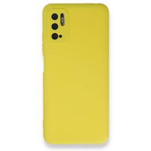 BSSM Nano İçi Kadife Silikon - Sarı Xiaomi Redmi Note 10 5G Kılıf