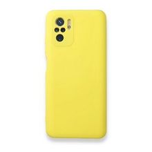 BSSM Nano içi Kadife Silikon - Sarı Xiaomi Redmi Note 10 Kılıf