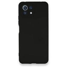 BSSM Nano içi Kadife Silikon - Siyah Xiaomi Mİ 11 Lite Kılıf