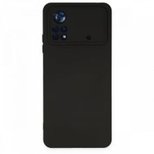BSSM Nano içi Kadife Silikon - Siyah Xiaomi Poco X4 Pro 5G Kılıf