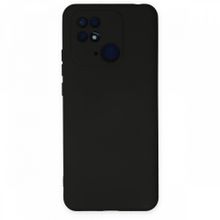 BSSM Nano içi Kadife Silikon - Siyah Xiaomi Redmi 10C Kılıf