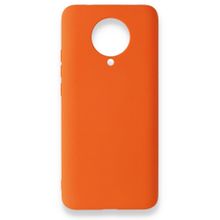 BSSM Nano içi Kadife Silikon - Turuncu Xiaomi Redmi K30 Pro Kılıf