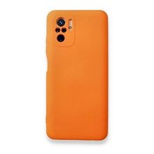 BSSM Nano içi Kadife Silikon - Turuncu Xiaomi Redmi Note 10 Kılıf