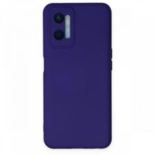BSSM Oppo A96 Nano İçi Kadife Silikon Mor Kılıf