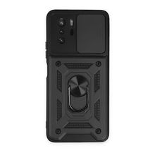 BSSM Pars Lens Yüzüklü Silikon - Siyah Xiaomi Poco X3 GT Kılıf