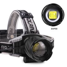 BSSM PS-2099 Profesyonel XHP99 LED Zoomlu USB Şarj Edilebilir Kafa Lambası