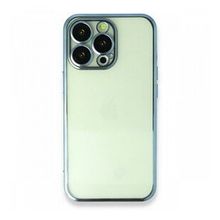 BSSM Razer Lensli Silikon - Açık Mavi iPhone 14 Pro Max Kılıf