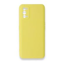 BSSM Realme 7 Pro Nano İçi Kadife Silikon Sarı Kılıf