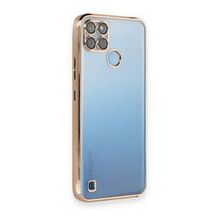 BSSM Realme C25Y Razer Lensli Silikon Gold Cep Telefonu Kılıfı