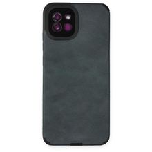 BSSM Samsung Galaxy A03 Loop Deri Silikon Lacivert Kılıf