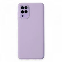 BSSM Samsung Galaxy A22 Lansman Glass Kapak Lila Kılıf