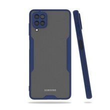 BSSM Samsung Galaxy A22 Platin Silikon Lacivert Kılıf