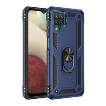 BSSM Samsung Galaxy A22 Sofya Yüzüklü Silikon Kapak Lacivert Kılıf