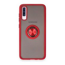 BSSM Samsung Galaxy A70 Montreal Yüzüklü Silikon Kapak Kırmızı Kılıf