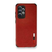BSSM Samsung Galaxy A72 Loop Deri Silikon - Kırmızı Kılıf