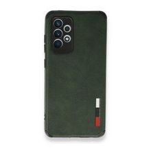 BSSM Samsung Galaxy A72 Loop Deri Silikon - Yeşil Kılıf