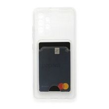 BSSM Samsung Galaxy A73 5G Kart Şeffaf Silikon Şeffaf Kılıf