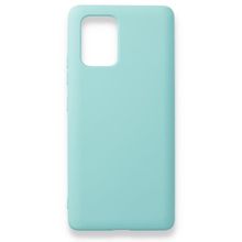 BSSM Samsung Galaxy A91 S10 Lite Nano İçi Kadife Silikon Turkuaz Kılıf