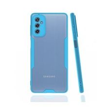BSSM Samsung Galaxy M52 5G Platin Mavi Silikon Kılıf