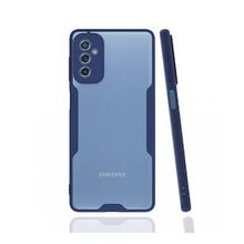 BSSM Samsung Galaxy M52 5G Platin Silikon Lacivert Kılıf