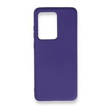 BSSM Samsung Galaxy S20 Ultra Nano İçi Kadife Silikon Mor Kılıf